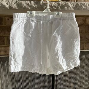 H&M White Linen Shirts Size S